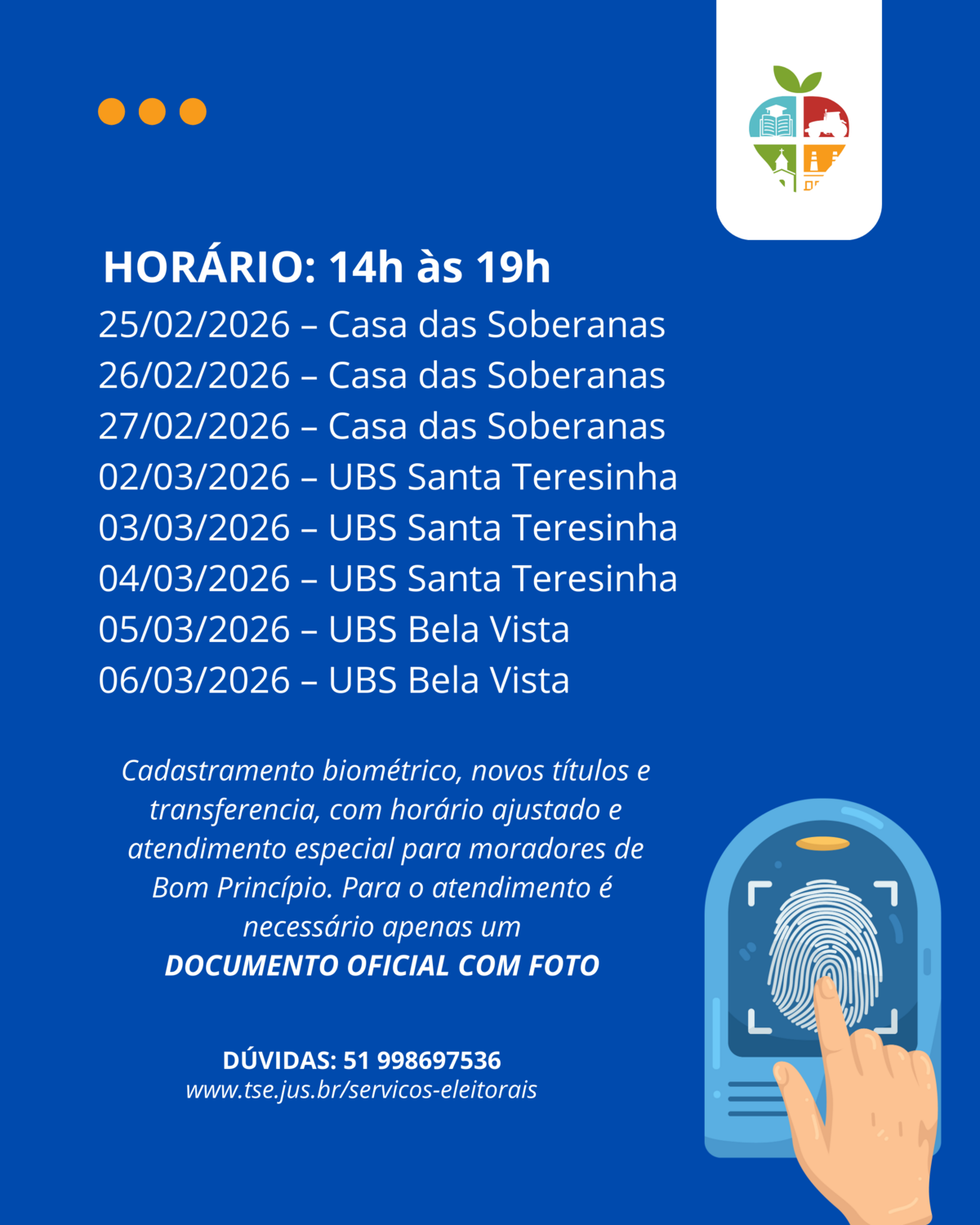 horario-ajustado-para-cadastramento-biometrico-novos-titulos-e-transferencias